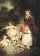 LAWRENCE, Sir Thomas The Children of John Angerstein John Julius William (1801-1866)Caroline Amelia (b.1879)Elizabeth Julia and Henry Frederic (mk05) oil painting on canvas